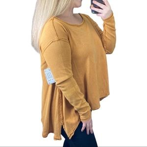 NWT Free People We the Free Amaryllis Tee in Gold
